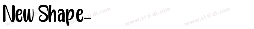 New Shape字体转换